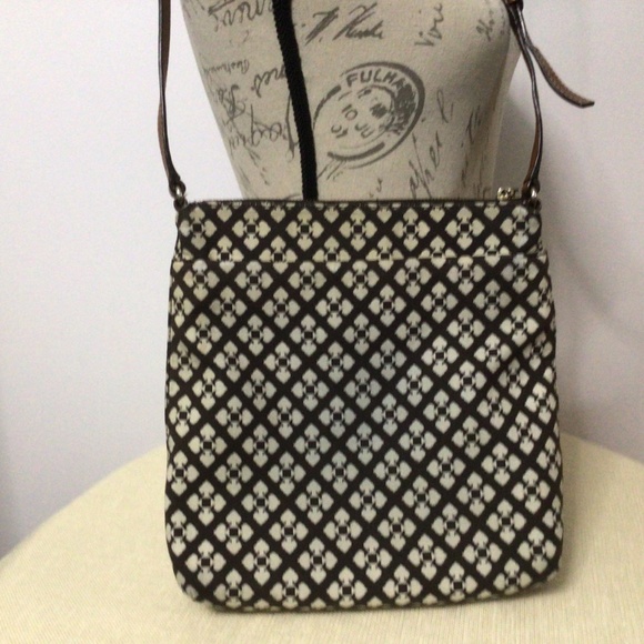 Kate Spade Classic Spade Victoria Crossbody Bag Chocolate/Cream/Red - Picture 5 of 15